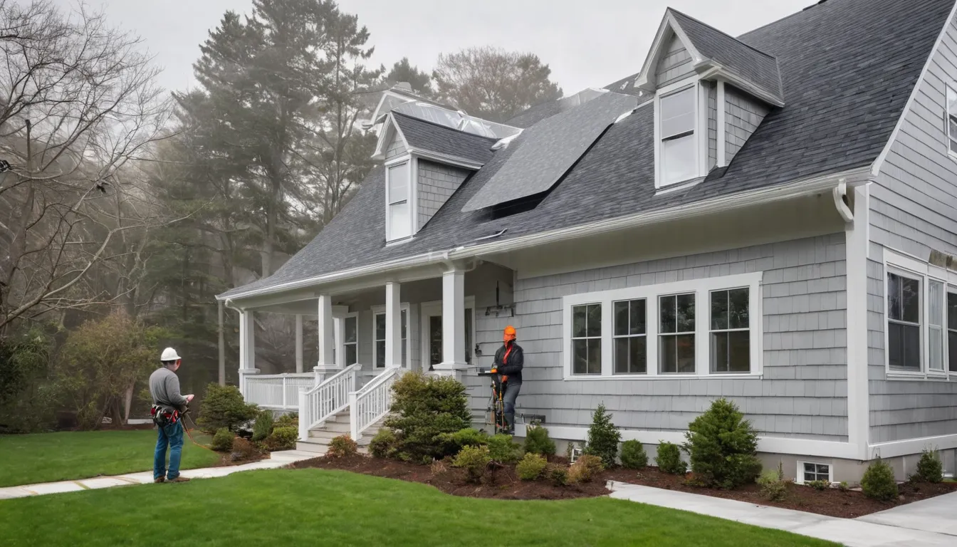 Home exterior in the California area with new siding being installed by a local provider